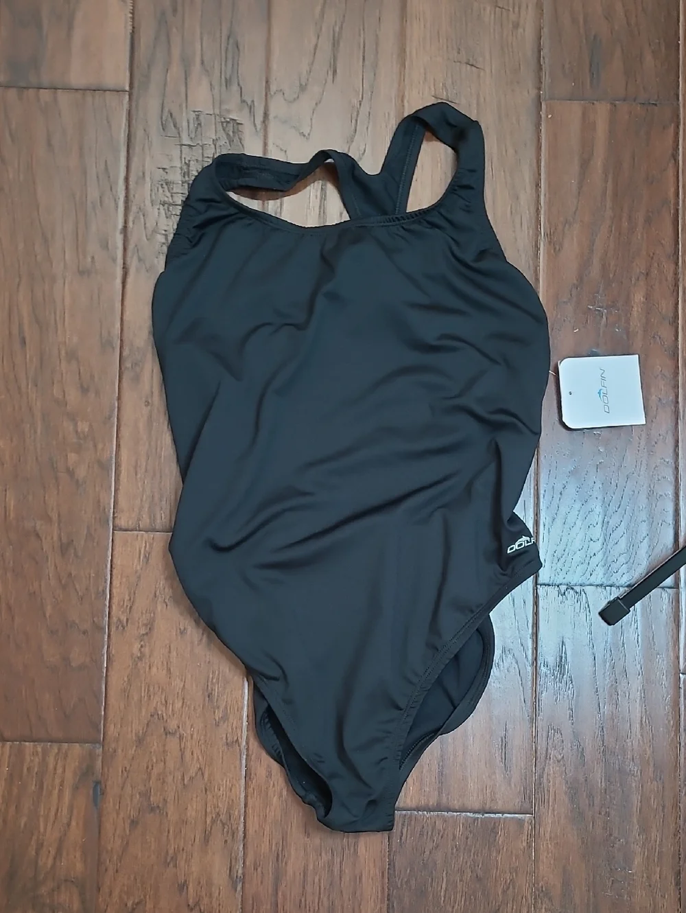 NWT Dolfin Black Racerback Swim Suit size XXL